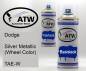 Preview: Dodge, Silver Metallic (Wheel Color), TAE-W: 400ml Sprühdose + 400ml Klarlack - Set, von ATW Autoteile West.